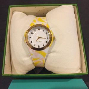 Kate Spade Rumsey Banana White Silicone Watch